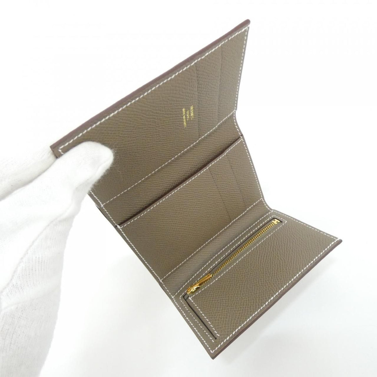 Hermes Bearn Combine leather wallet
