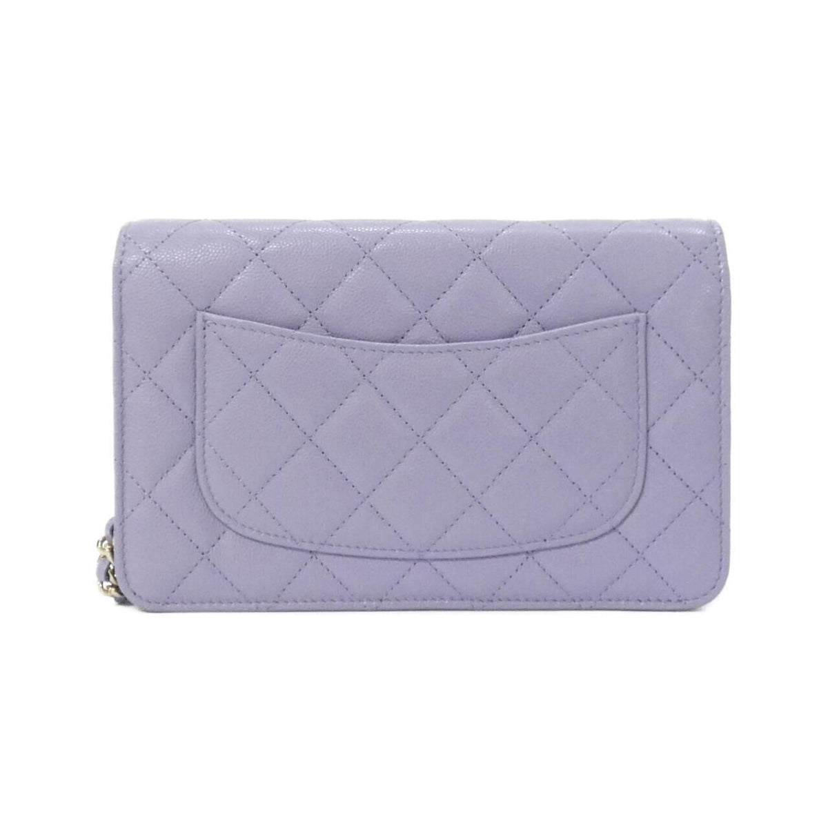 Chanel Caviar Skin Chain Wallet