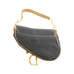 Christian Dior Saddle Denim Leather Shoulder Bag