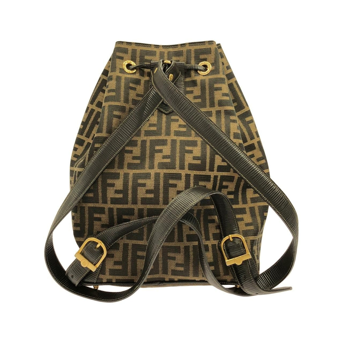 Fendi Canvas Leather Backpack