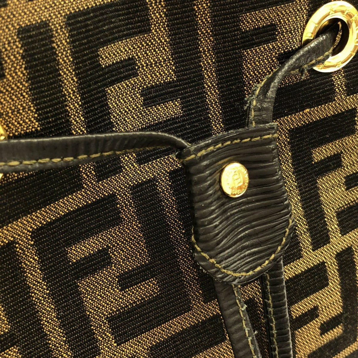 Fendi Canvas Leather Backpack