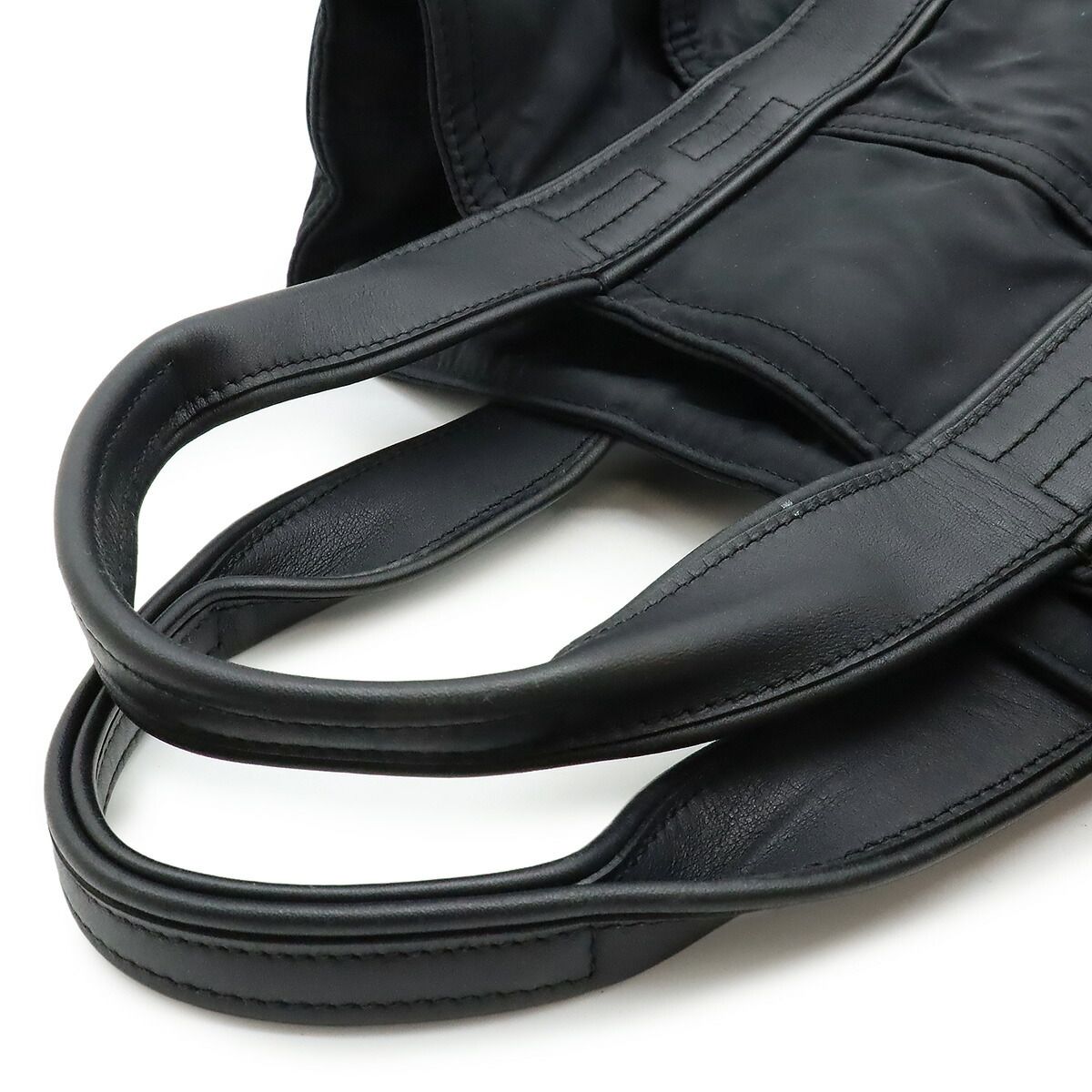 Hermes Acapulco PM Nylon Leather Tote Bag