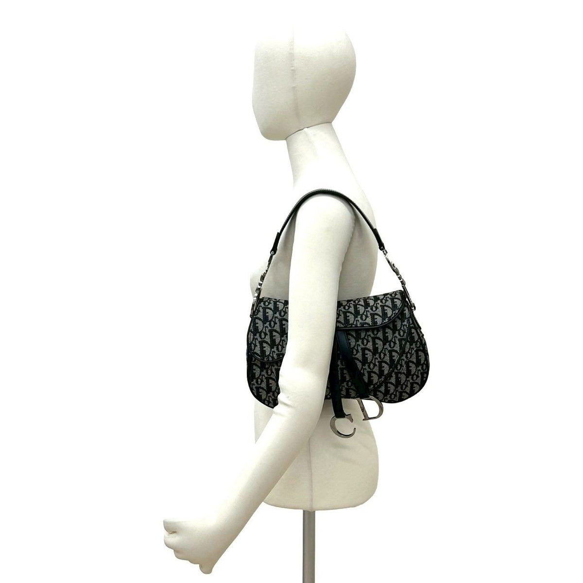 Christian Dior Trotter Canvas Leather Shoulder Bag