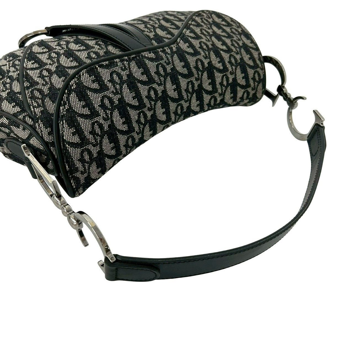 Christian Dior Trotter Canvas Leather Shoulder Bag
