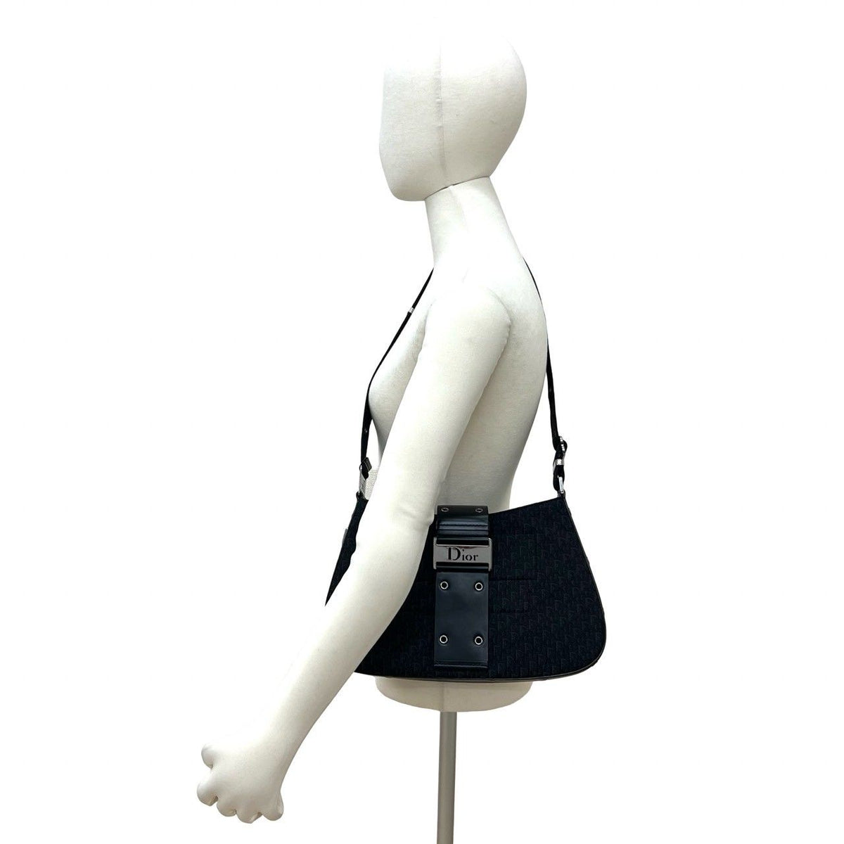 Christian Dior Trotter Canvas Leather Shoulder Bag