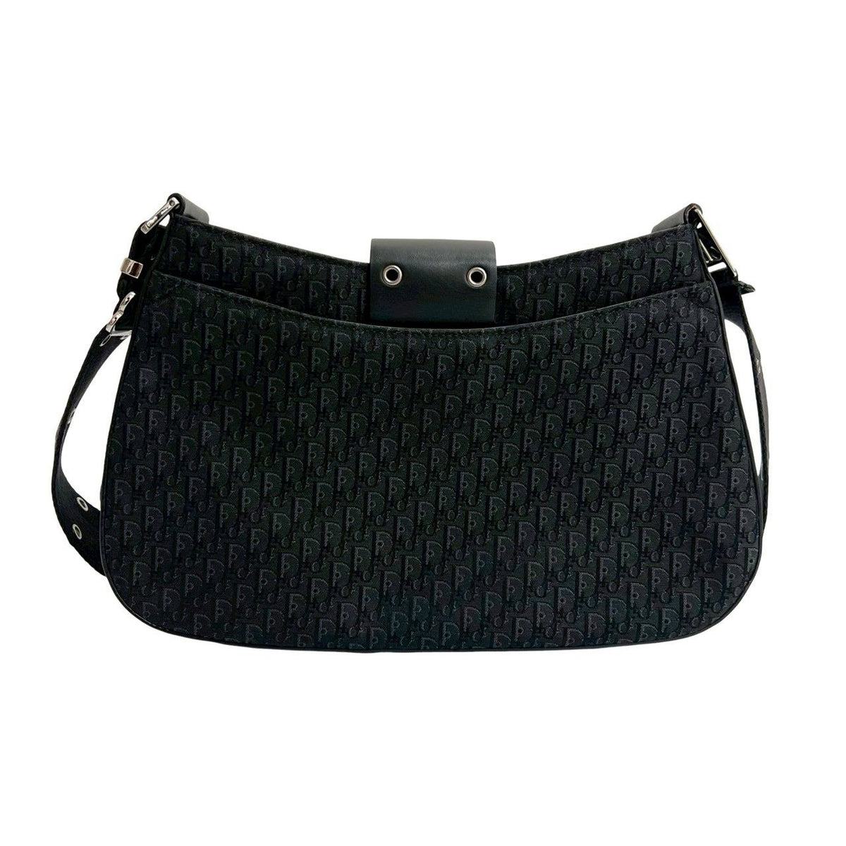 Christian Dior Trotter Canvas Leather Shoulder Bag