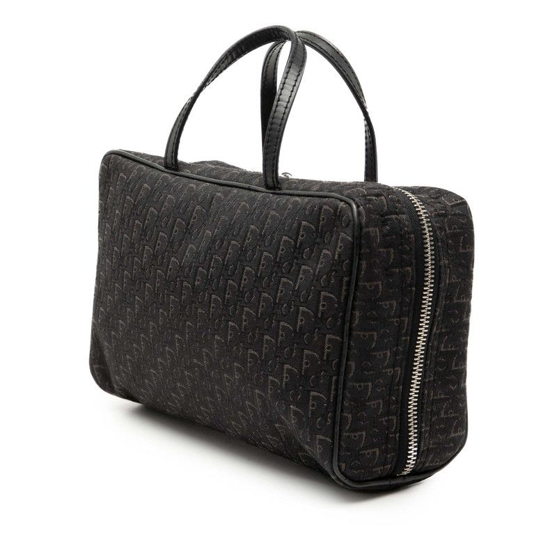 Dior Trotter Canvas Leather Handbag