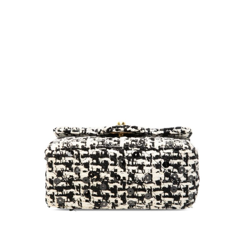 Chanel Coco Mark Tweed Spangle Handbag