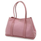 Herm s Garden Party MM Toile Officier Leather Tote Bag