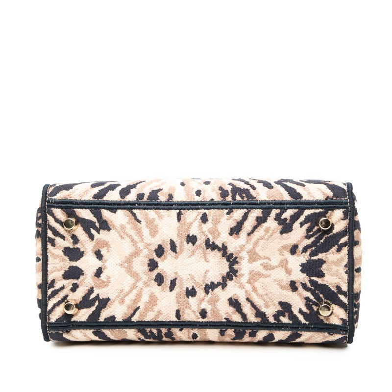 Dior Lady Dior Tie-Dye Embroidery Canvas 2way Bag