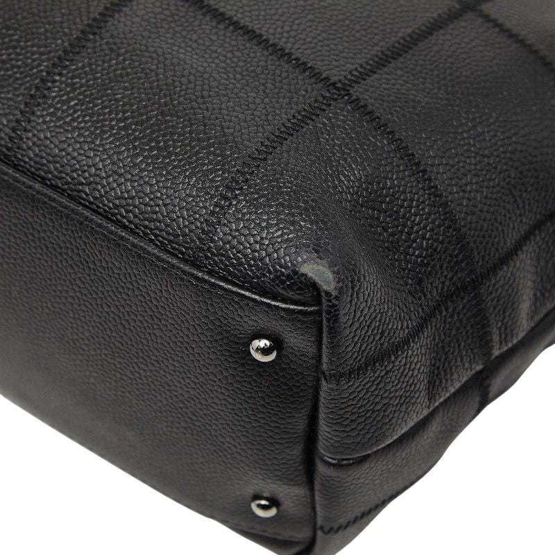 Chanel Choco Bar Caviar Skin Tote Bag