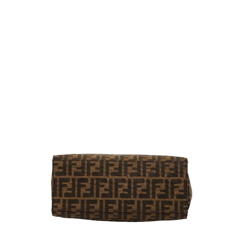 FENDI Zucca Canvas Leather 2way Bag
