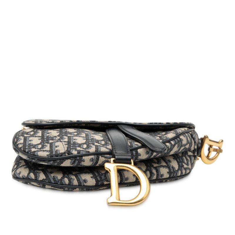 Dior Saddle Oblique Canvas Shoulder Bag