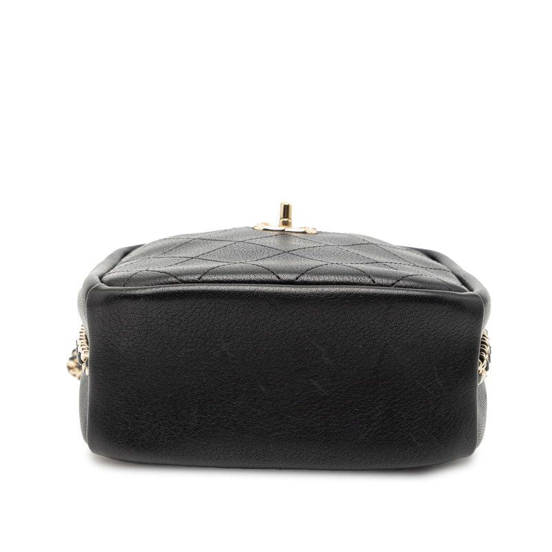 Chanel Matelasse Coco Mark Leather Shoulder Bag