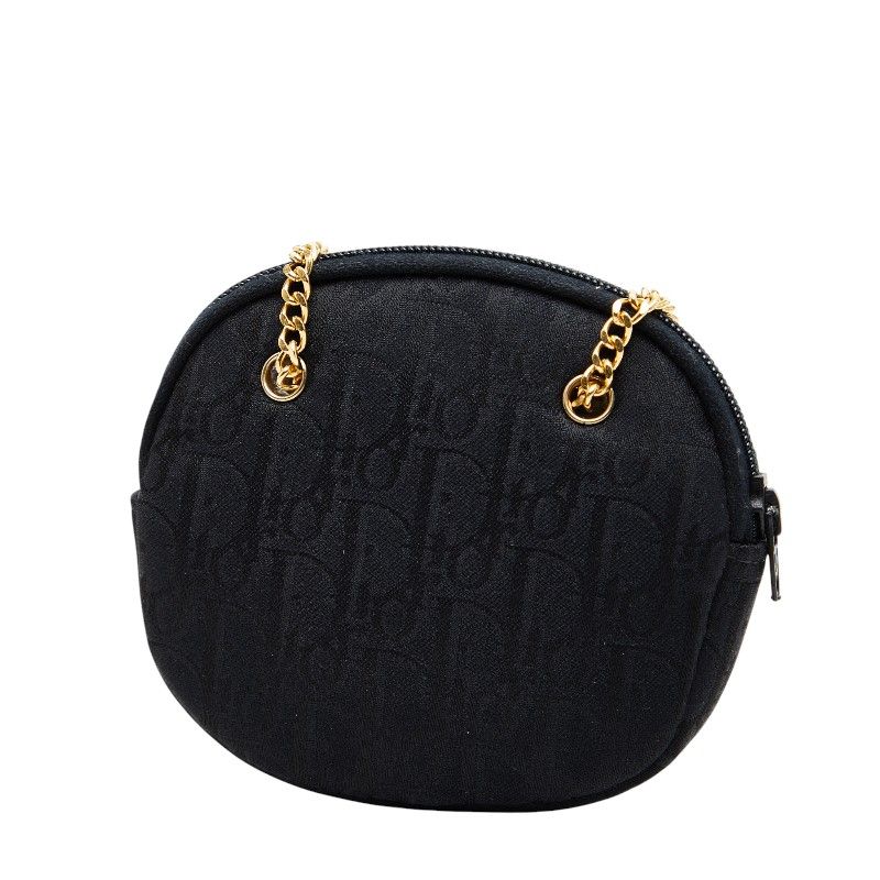 Dior Trotter Canvas Chain Shoulder Bag Coin Purse
