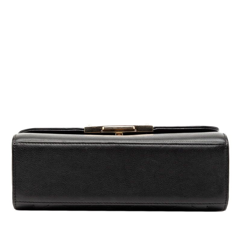 Chanel Click Label Matelasse Leather Shoulder Bag