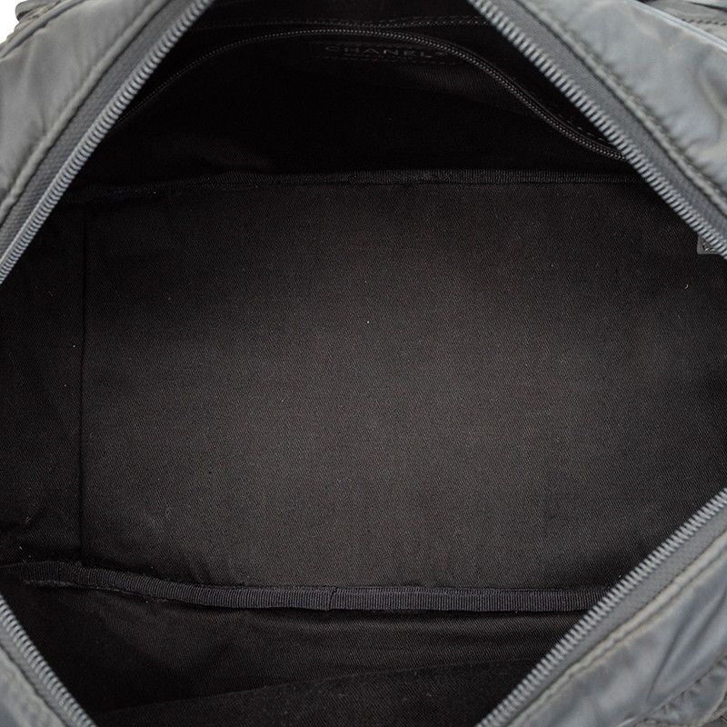 Chanel Paris New York Line Nylon Leather Boston Bag