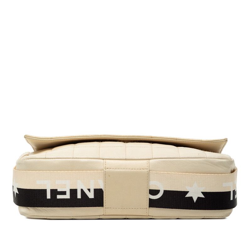 Chanel Choco Bar Leather Shoulder Bag