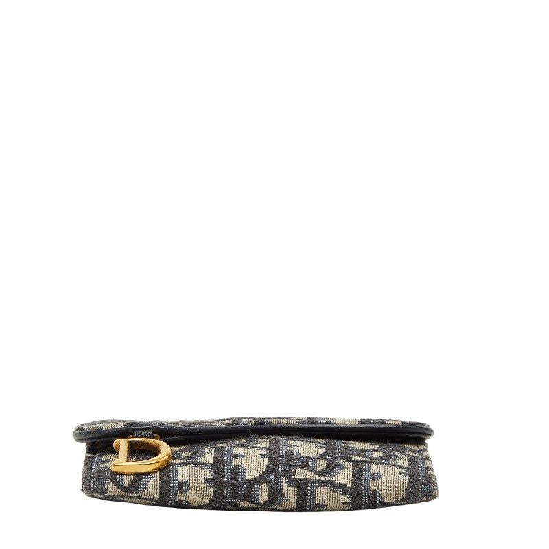 Dior Oblique Jacquard Canvas Leather Coin Case