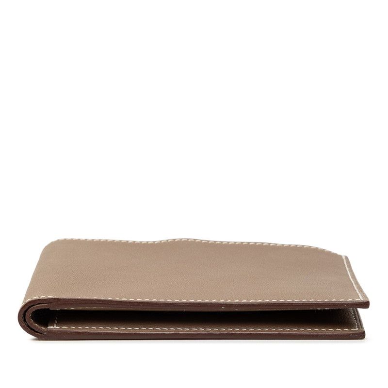 Herm�s Citizen Twill Swift Leather Bifold Wallet