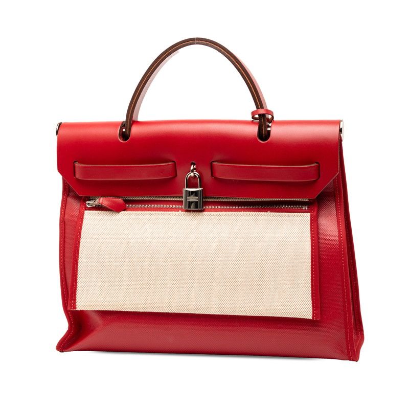 Herm s Herbag Zip PM Toile Ash Toile Berline Vache Hunter 2way Bag