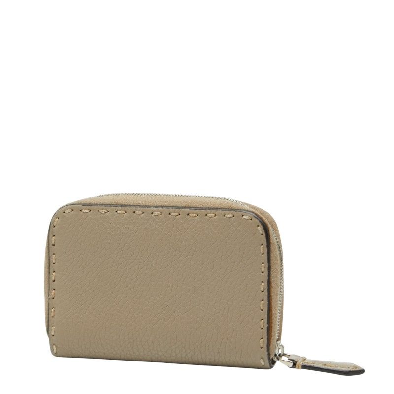 FENDI Selleria Leather Coin Case