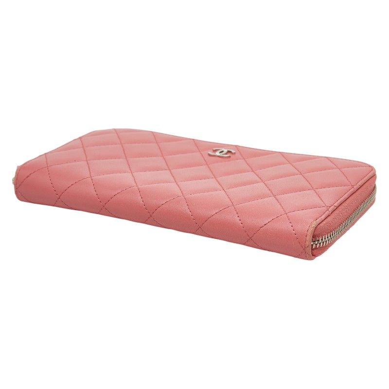 CHANEL Coco Mark Matelasse Lambskin Long Wallet