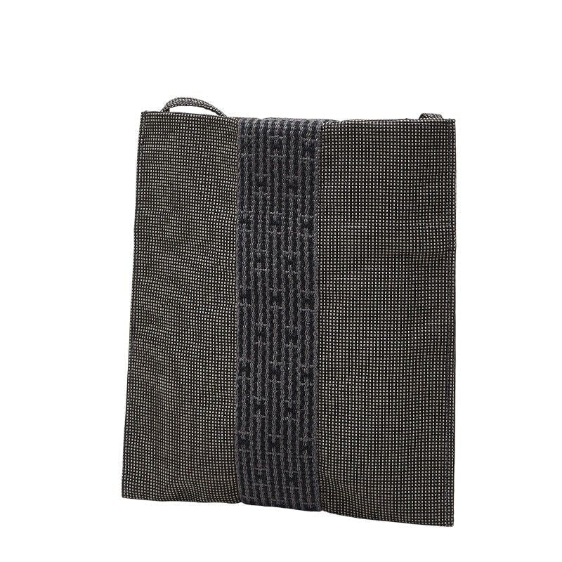 Herm�s Herline Canvas Shoulder Bag