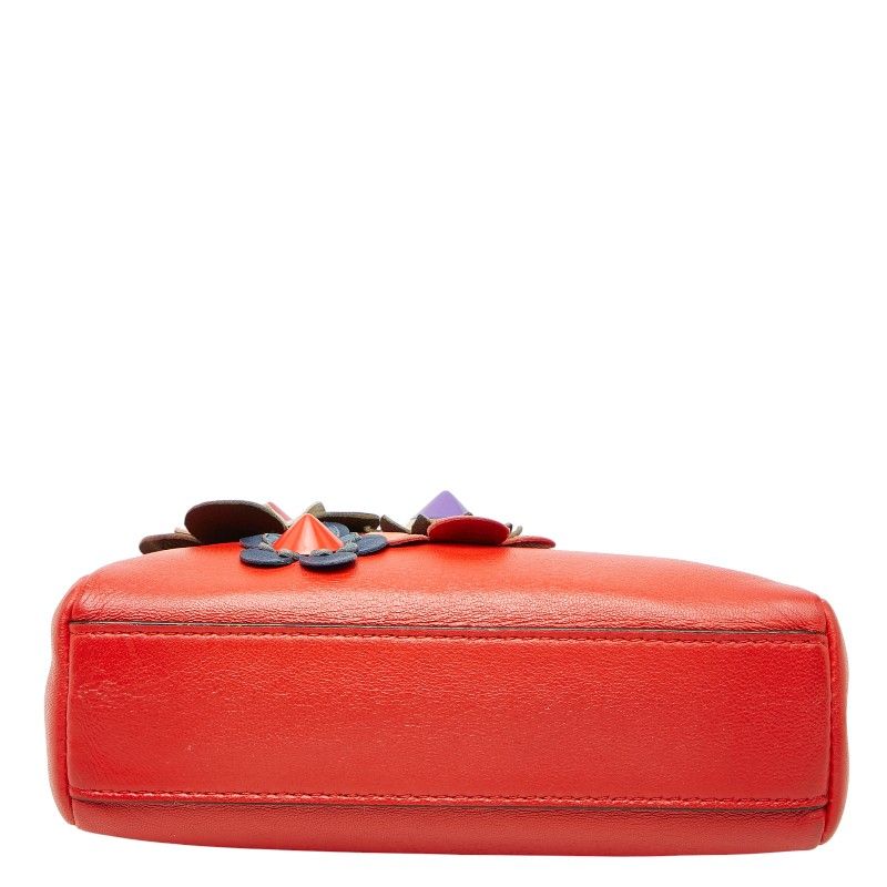 Fendi Micro Peekaboo Flower Motif Leather 2way Bag