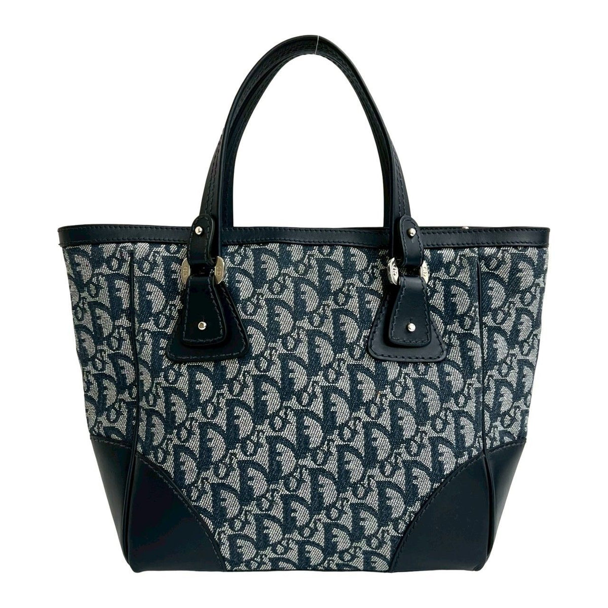 Christian Dior Trotter Canvas Leather Handbag
