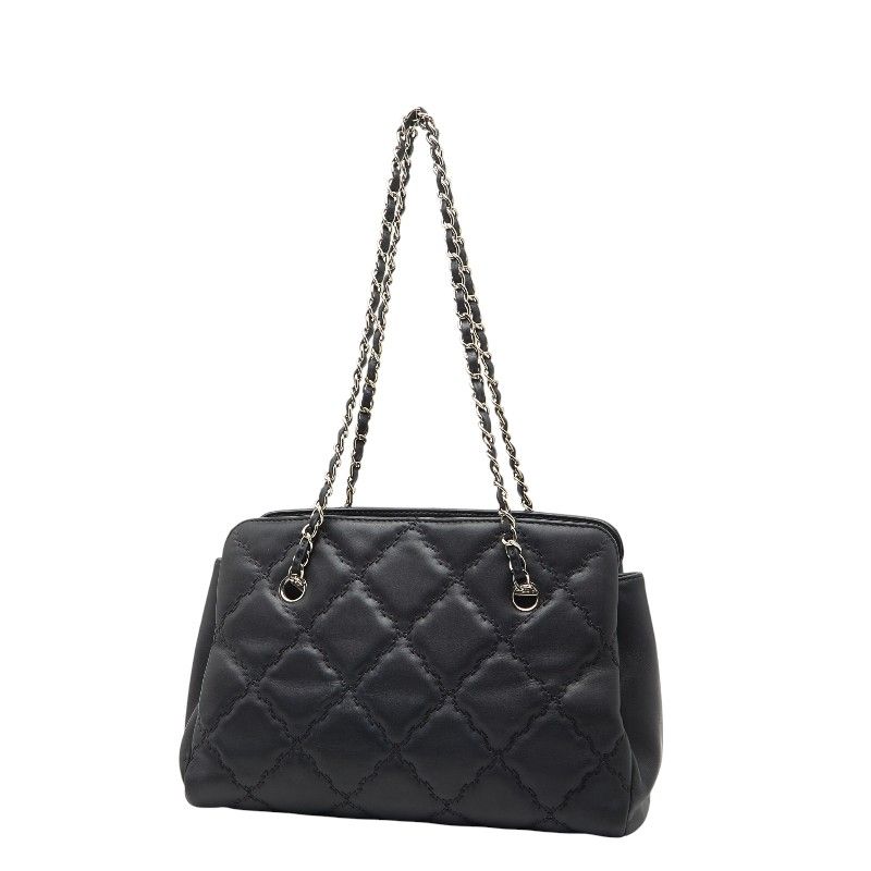 Chanel Hamptons Ultra Stitch Lambskin Chain Tote Bag