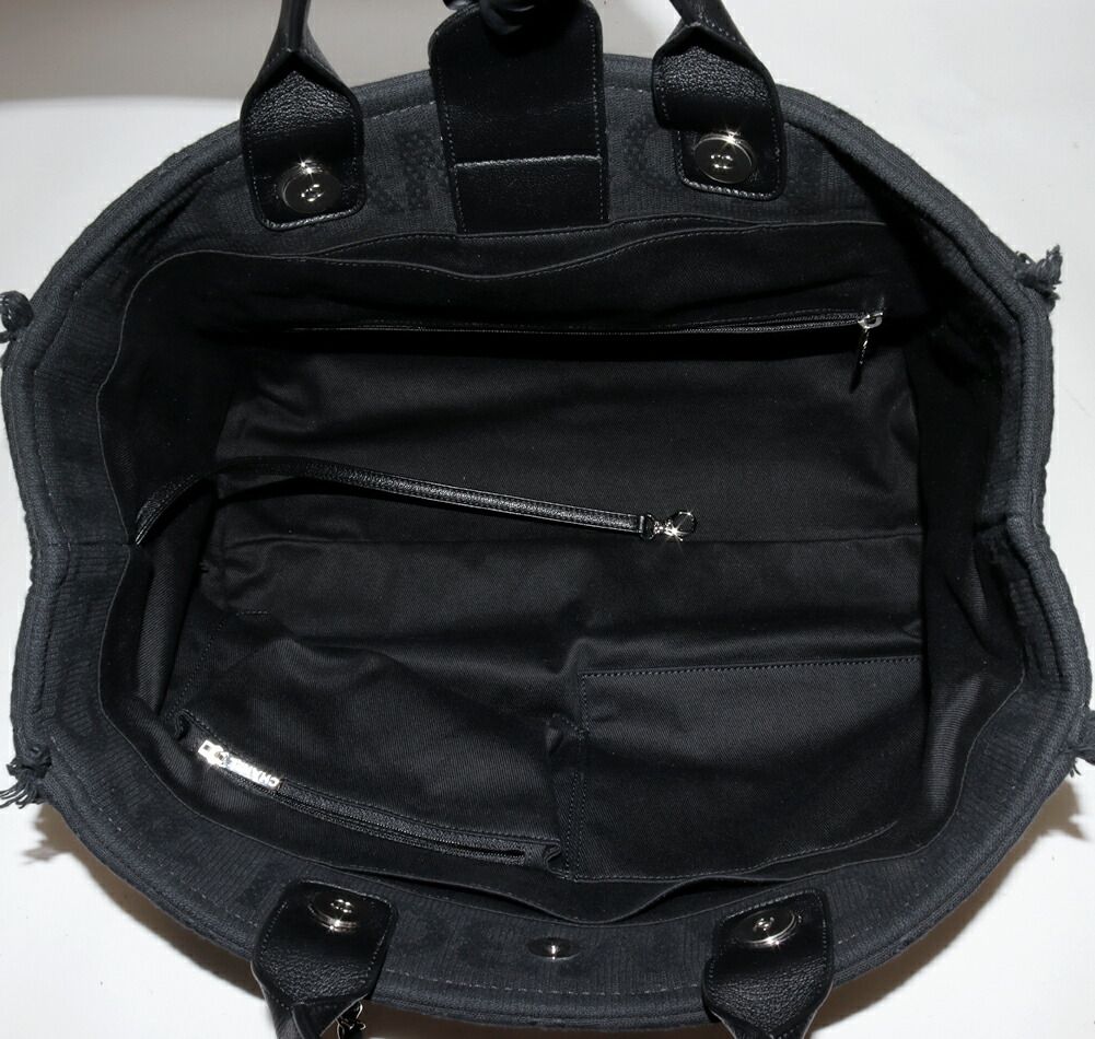 Chanel Deauville Cotton Calfskin 2way Bag