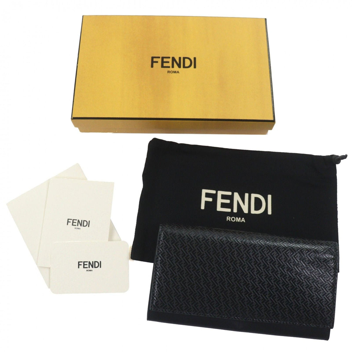 Fendi 7M0264 Leather Long Wallet