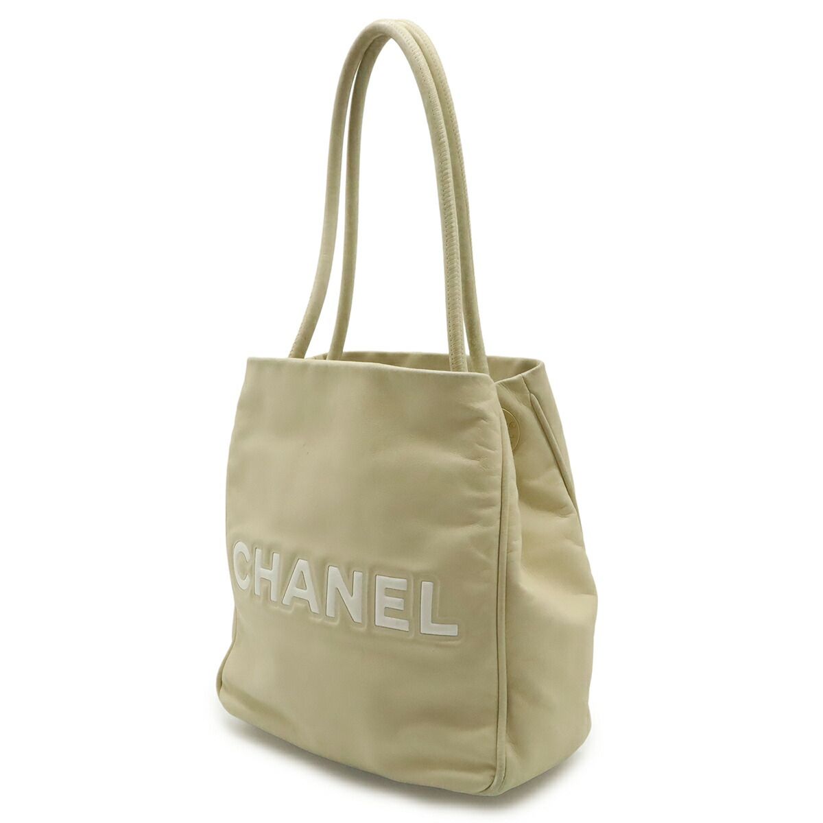 Chanel Camellia Logo Leather 2way Bag