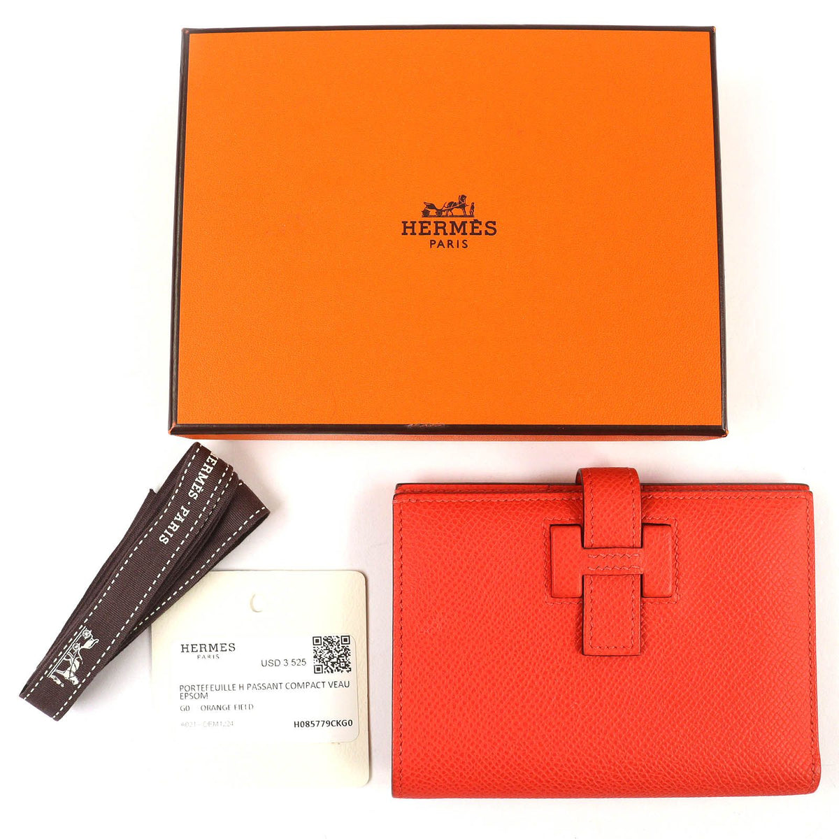 Herm�s H Passant Epsom Bifold Wallet
