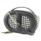 Christian Dior CD Signature Houndstooth Canvas 2way Shoulder Bag