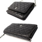 CHANEL Chain Wallet Lambskin Shoulder Bag