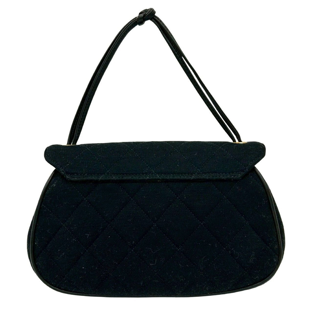 Chanel Cotton Leather Handbag