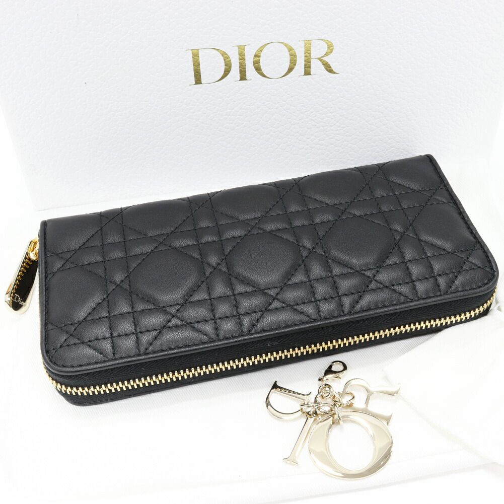 Dior Lady Dior Voyageur Lambskin Long Wallet