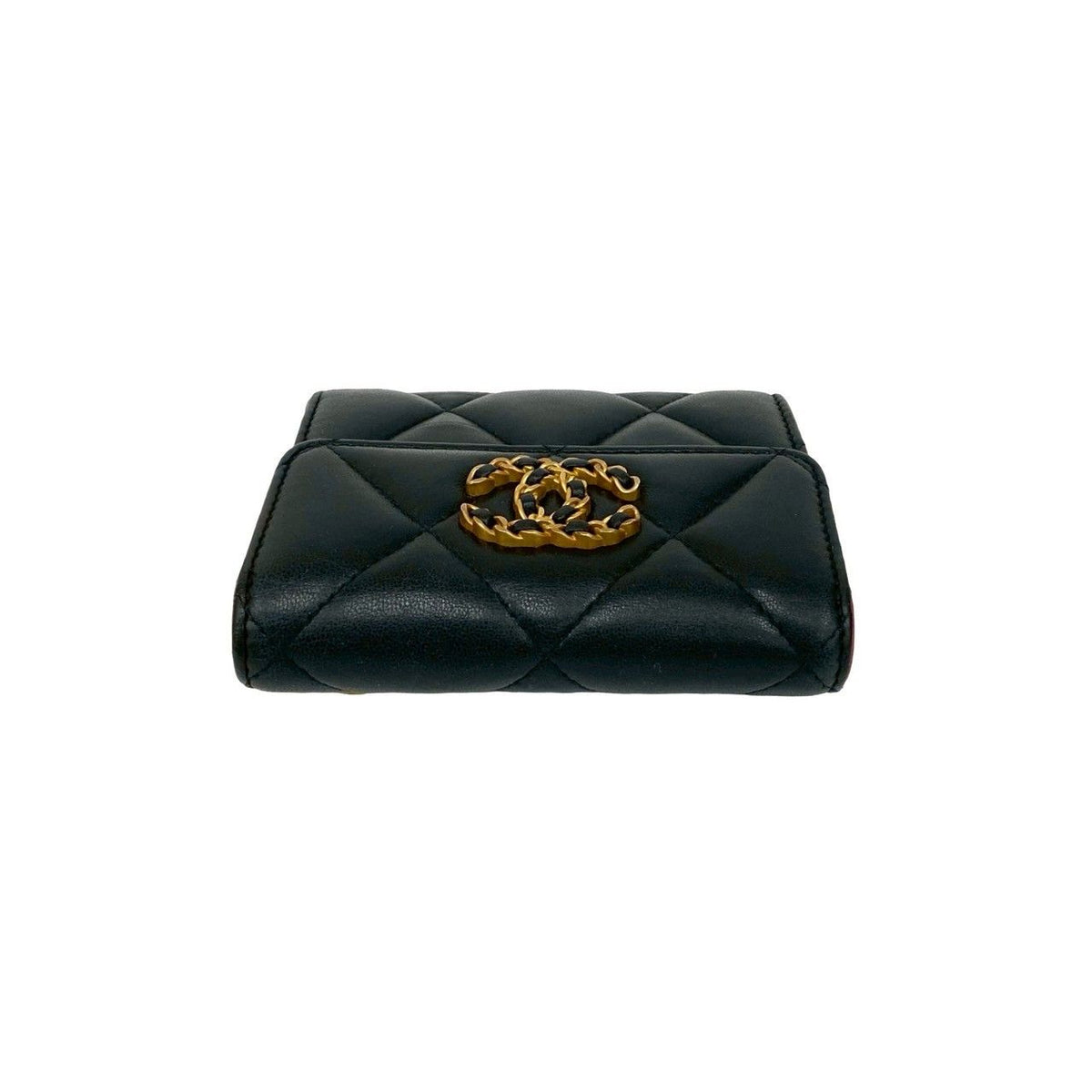 Chanel 19 Lambskin Trifold Wallet