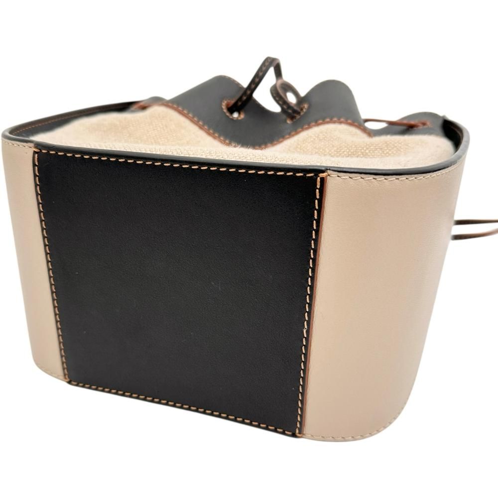 Loewe Hammock Drawstring Leather Canvas 2way Bag