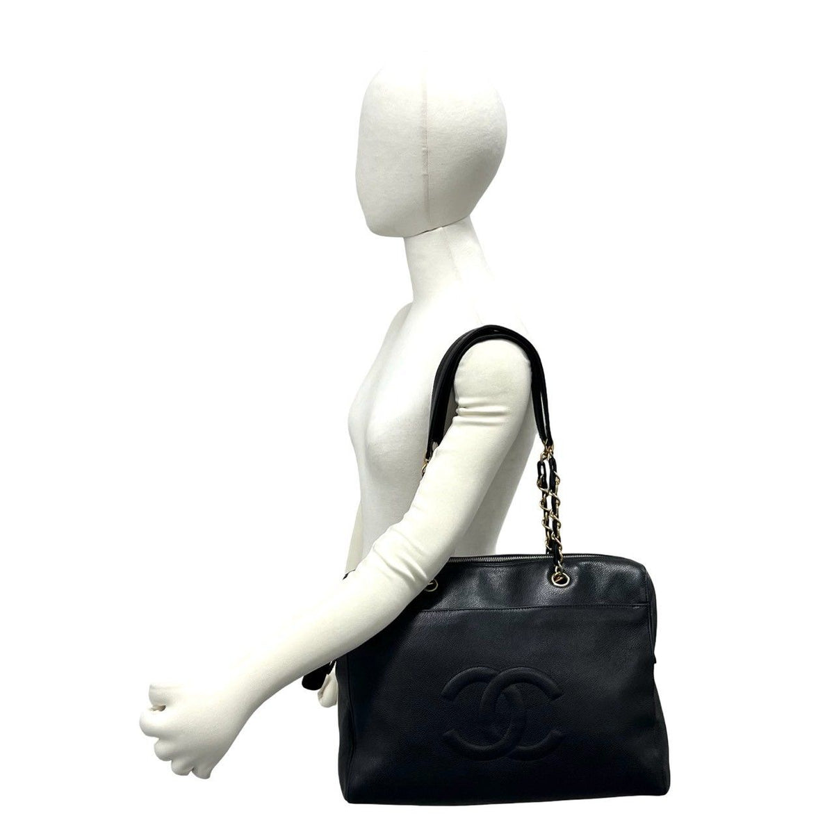 CHANEL Caviar Leather Tote Bag