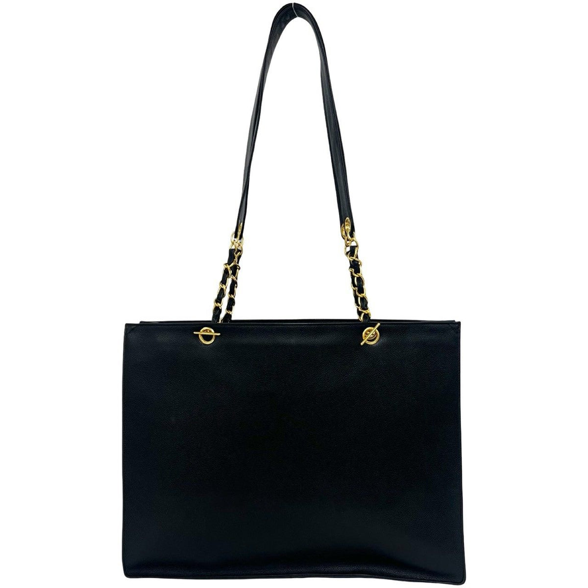 Chanel Coco Mark Caviar Leather Tote Bag