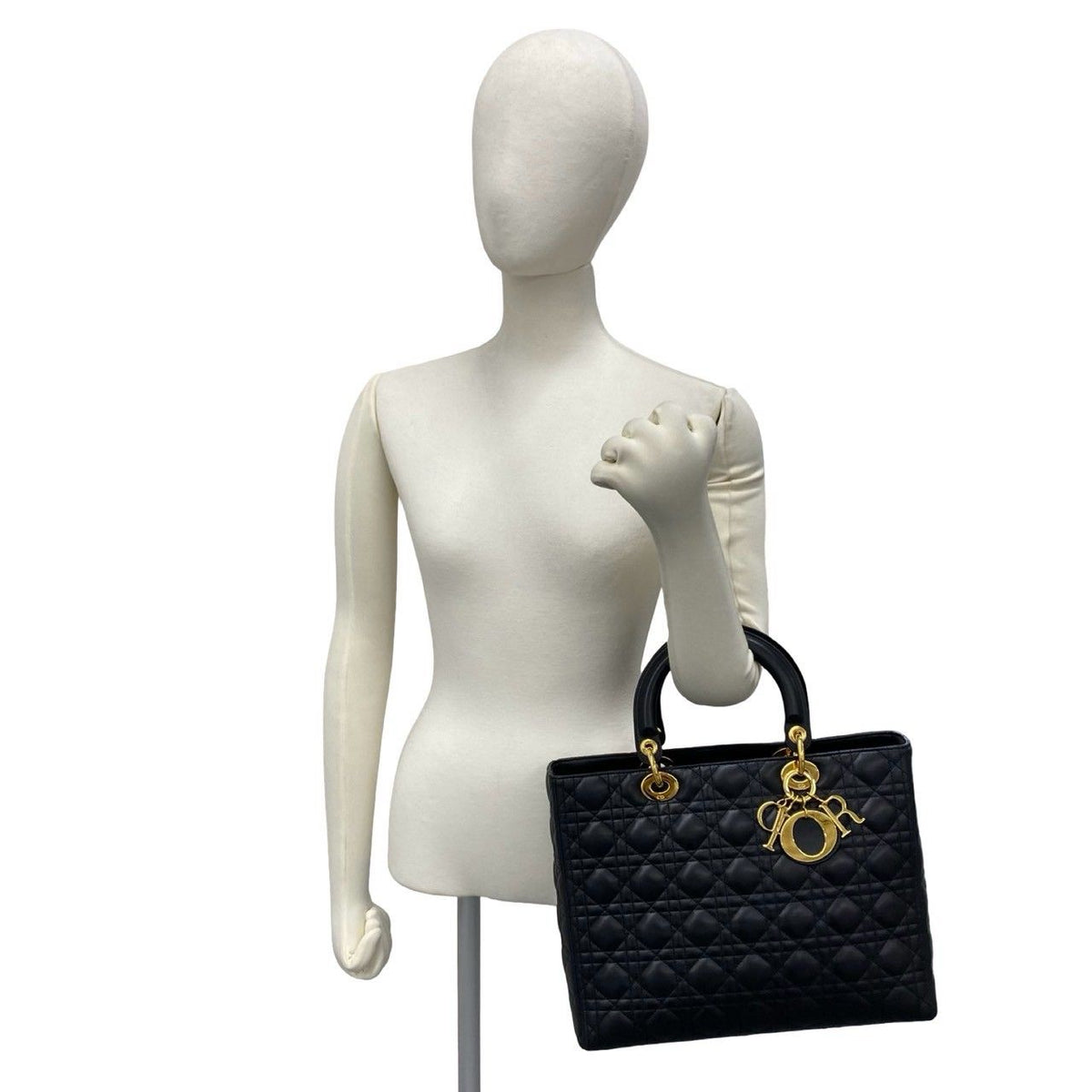 Christian Dior Lady Dior Lambskin Handbag