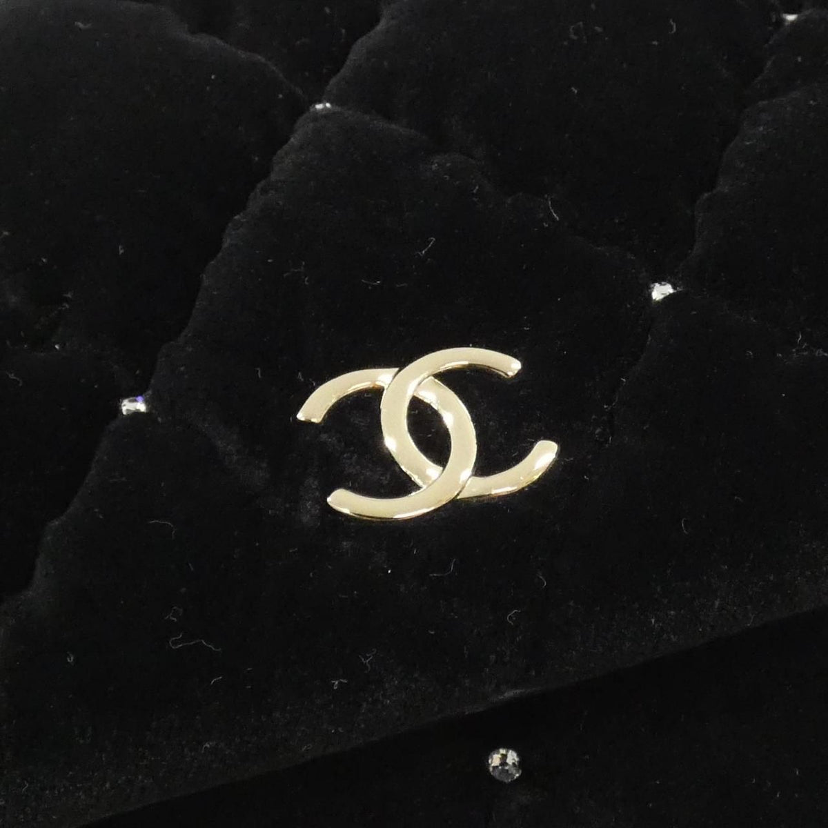 Chanel Velvet Chain Clutch