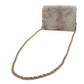 Chanel Coco Mark Rabbit Fur Leather Chain Wallet Shoulder Bag