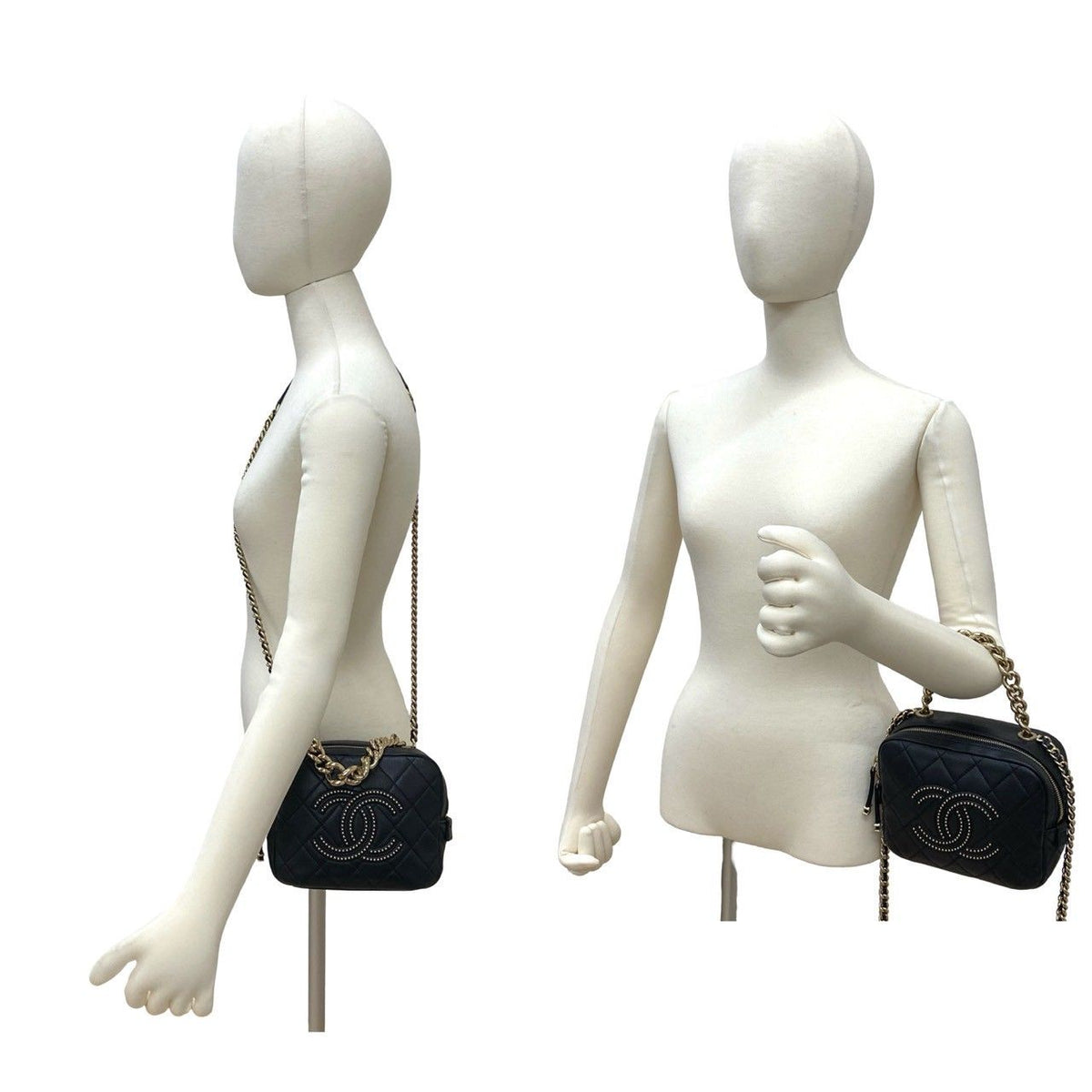 Chanel Matelasse Coco Studs Leather 2way bag