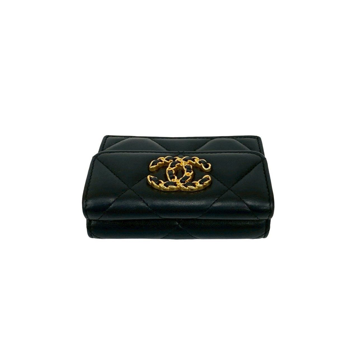 Chanel 19 Lambskin Trifold Wallet