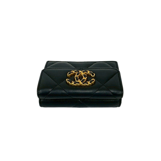 Chanel 19 Lambskin Trifold Wallet