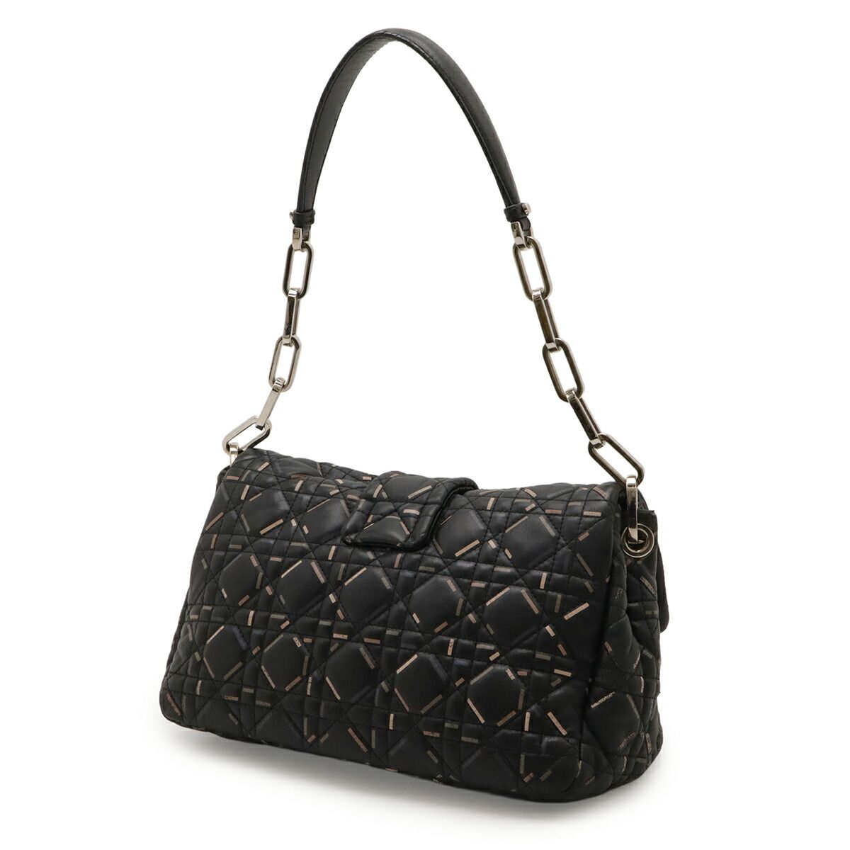 Christian Dior New Lock Leather Shoulder Bag